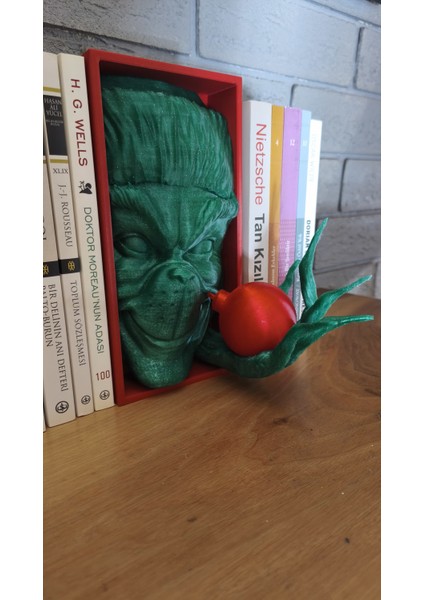 Grinch Kitaplık Dekoru, Kitap Tutucu