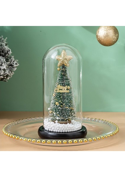 Muchen Noel Ağacı Cam Kapağı Yaratıcı Parlayan Noel Cam Kapağı Süsler Noel Hediyesi (Yurt Dışından)