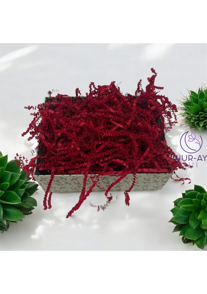 Kırmızı Kırpık Kırpıntı Z Zigzag Pelur / Kırpıntı Kağıt / 100 gr / Süs Dolgu Malzemesi