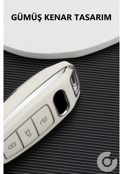 Audi A3 A4 A6 A7 A8 & B9 C8 4K D5 & S7 S8 & Q7 Q8 & E-Tron Tpu Anahtar Kılıfı (1 Adet)