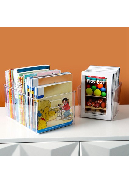 4 Adet Plastik Mutfak Kiler Dolabı, Buzdolabı Veya Dondurucu Gıda Veya Kitap Saklama Kutuları Kulplu-Aperatifler Için Organizatör (Yurt Dışından) fırsatları