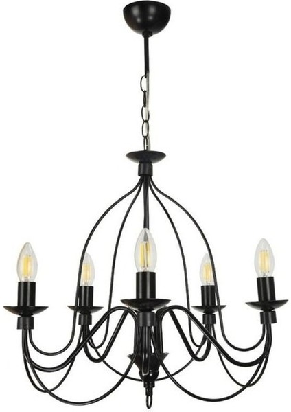 Şato 5li Siyah Avize fiyatları