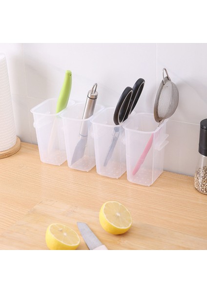 Buzdolabı Gıda Sıralama Saklama Kutusu Plastik Çok Kullanımlı Mutfak Çubuklarını Eşyaları Tutucu Banyo Organizatör 4 Adet Beyaz (Yurt Dışından) fırsatları
