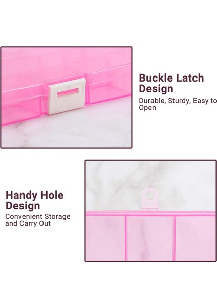 Small Compartment Organizer Case, 4pcs 15-Grid Adjustable Plastic Box With Dividers, Empty Storage Container (Yurt Dışından) indirimleri