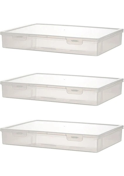 3pcs A4 Boyutu Organizatör Kitap Ofis Dosya Kutusu Şeffaf Çocuk Bulmaca Organizatörleri, L (Yurt Dışından)