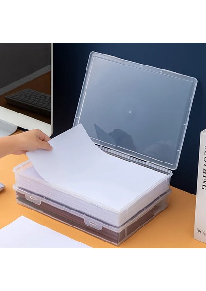 3pcs A4 Boyutu Organizatör Kitap Ofis Dosya Kutusu Şeffaf Çocuk Bulmaca Organizatörleri, L (Yurt Dışından) fırsatları