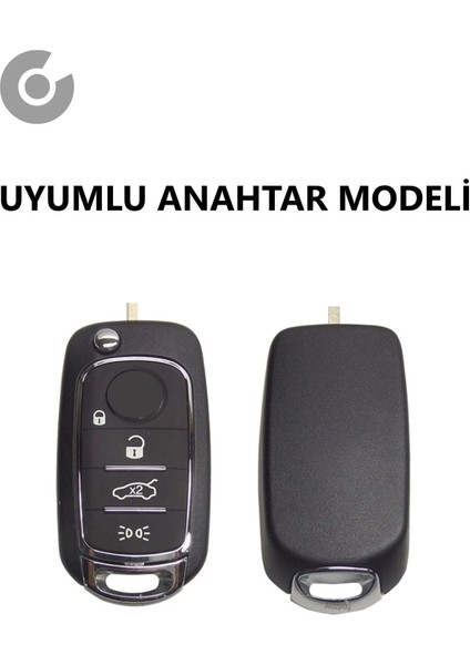Fiat Egea 500X Silikon Anahtar Kılıfı (1 Adet)