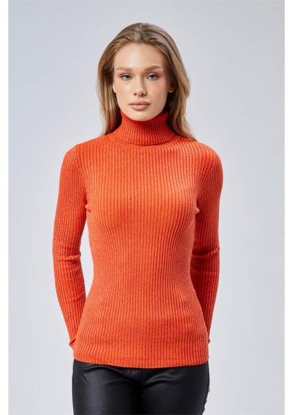 Simli Balıkçı Yaka Triko