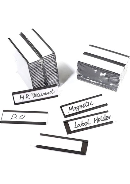 30PCS Magnetic Label Holders,sign And Ticket Holder,holders For Metal Shelf Label Organization, Whiteboard (Yurt Dışından)