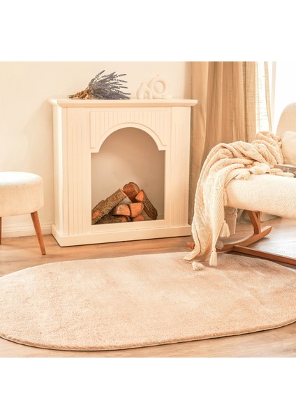 Sare By Kaşmir Halı Cosy Daily Oval Bej 100 x 150 cm
