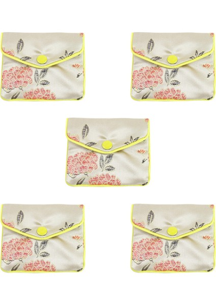 5x Takı Saklama Torbaları Ipek Çin Geleneği Kese Çanta Hediyeler Mücevher Organizatör (Rastgele Renk) (Yurt Dışından)