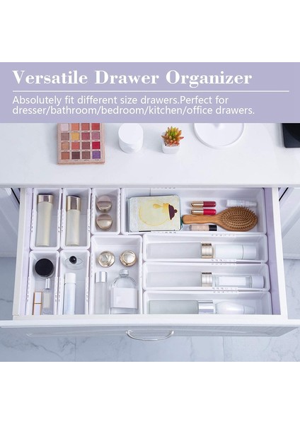 11 Paket Genişletilebilir Çekmece Organizatörleri, Plastik Makyaj Organizatör Kapları, Organizatör Kutuları, Organizatör Tepsisi Stora (Yurt Dışından) modelleri