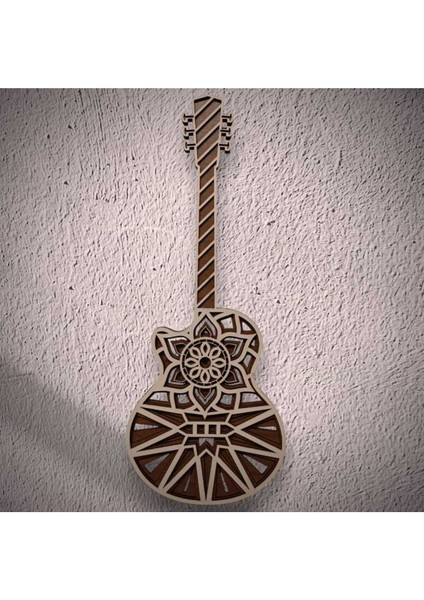 Mandala Gitar Duvar Süsü