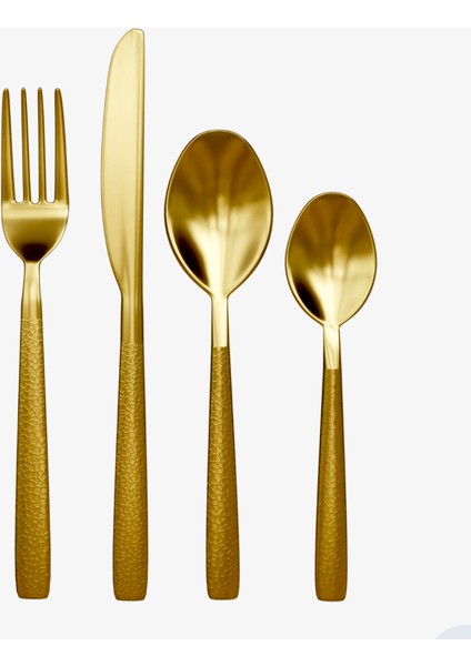 16 Parça Paslanmaz Çelik Kaşık Çatal Bıçak Takımı