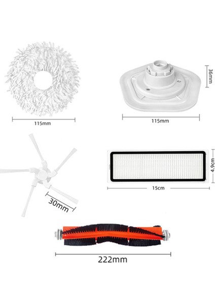Xiaomi Dreame Bot W10 Aksesuarları Robotlu Süpürge Ana Yan Fırça Filtre Paspas Bezi Yedek Temiz Parçalar (Yurt Dışından) modelleri