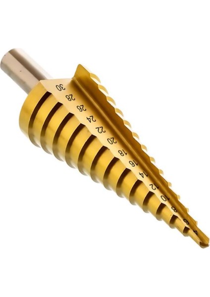 Matkap Ucuna Takılan Kademeli Sac Delme Ucu Kademeli Sac Metal Delici Uç 4-30 mm - 1 Adet fırsatları