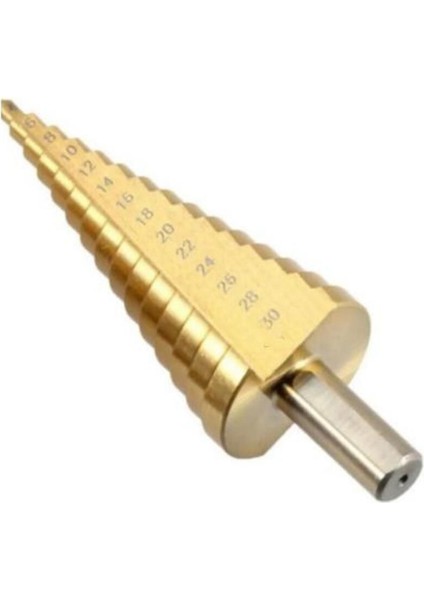 Matkap Ucuna Takılan Kademeli Sac Delme Ucu Kademeli Sac Metal Delici Uç 4-30 mm - 1 Adet indirimleri