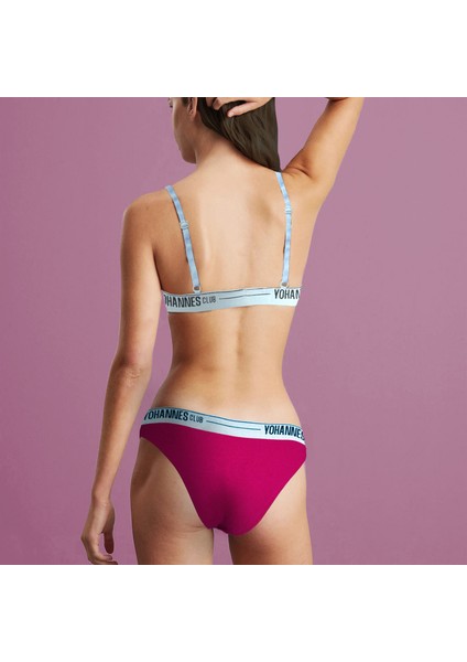 Yohannesclub, Kadın, Iç Çamaşırı Takımı, (Bralet-Slip), Pembe/fuşya modelleri