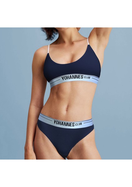 Yohannesclub, Kadın, Iç Çamaşırı Takımı, (Bralet-Slip), Lacivert
