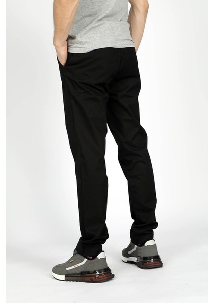 Normal Bel Slim Fit Siyah Erkek Chino Pantolon 242 Lcm 221016 New Chıno 2 Siyah