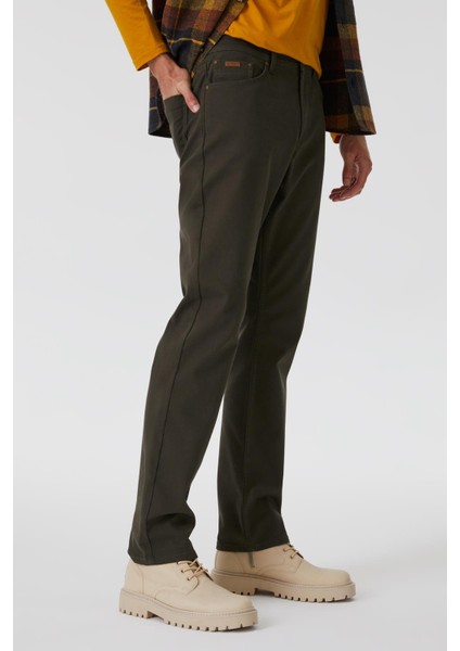 Normal Bel Slim Straight Haki Erkek Chino Pantolon 241 Lcm 221002 Jagger Hakı