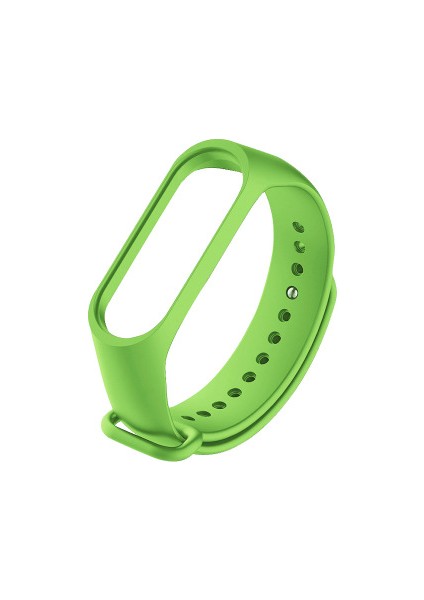 Xiaomi Mi Band 3 - Mi Band 4 Akıllı Bileklik Kordon Kayış Açık Yeşil