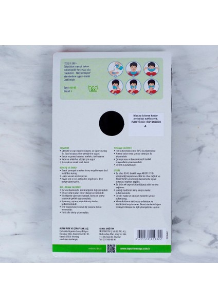 Loren 3 Adet Yıkanabilir Maske