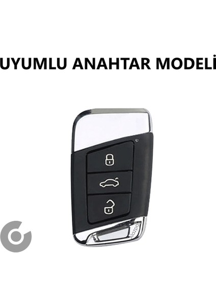 Volkswagen Passat Golf Arteon Tiguan Silikon Anahtar Kılıfı (Sustasız - 1 Adet)