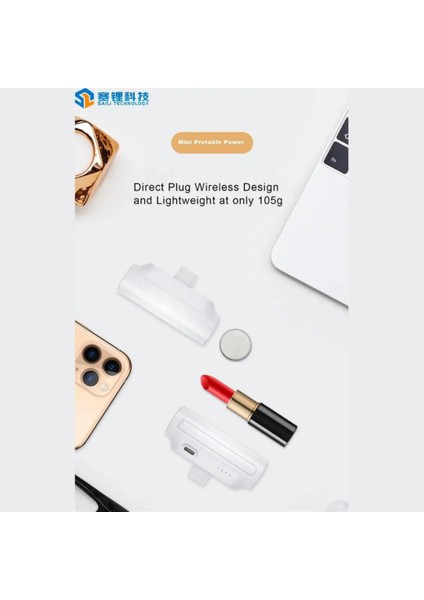 Mini Type-C Uclu Powerbank 5000 mAh Harici Pil Kablosuz Taşınabilir Batarya Hızlı Şarj Powerbank fiyatları