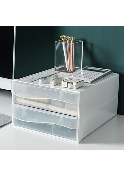 Plastik Saklama Çekmeceleri Kozmetik Kutusu Ev Masaüstü Takı Bitirme Çekmece Tuvalet Masası Cilt Bakım Rafı Beyaz (Yurt Dışından) fiyatları