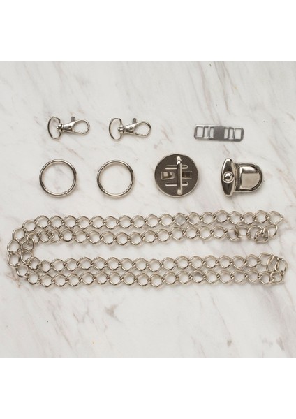 Loren Çanta Aksesuar Seti Gümüş fiyatları