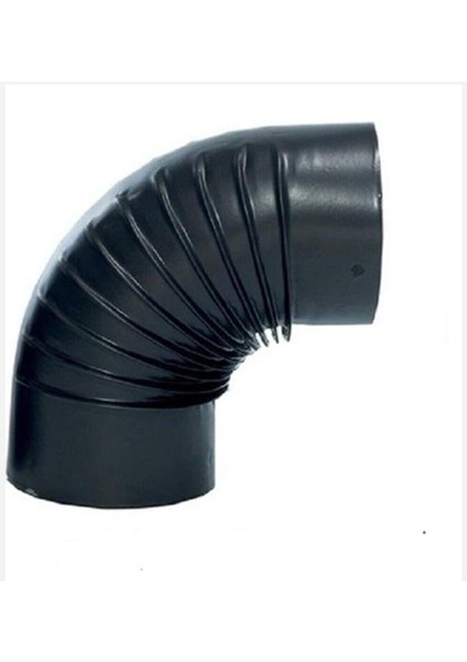 0,40 mm Mat Siyah Soba Borusu Dirsek