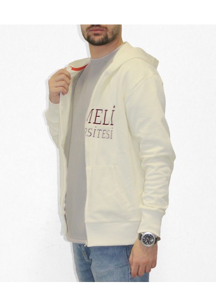 Naturel Beyaz Unisex Sweatshirt Rumeli Üniversitesi fırsatları