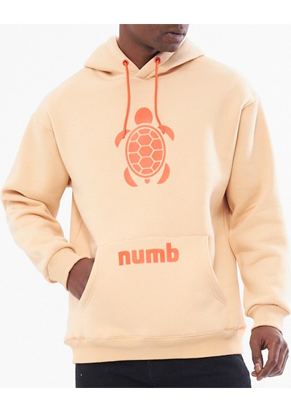 Bej Unisex Hoodie Numb Rumeli Üniversitesi modelleri