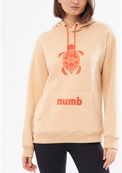 Bej Unisex Hoodie Numb Rumeli Üniversitesi indirimleri