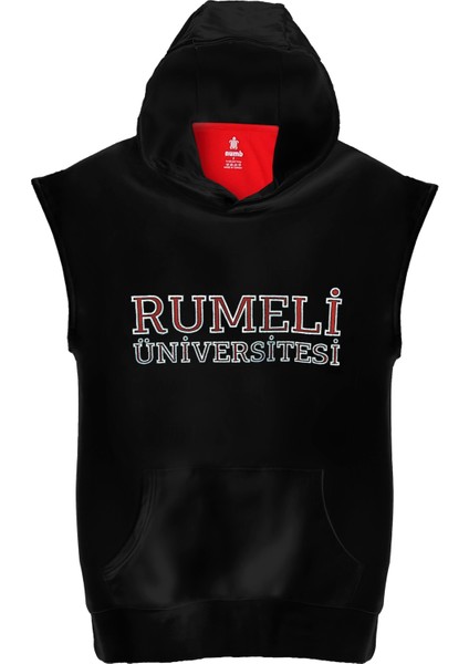 Siyah Unisex Hoodie Shirt Rumeli Üniversitesi