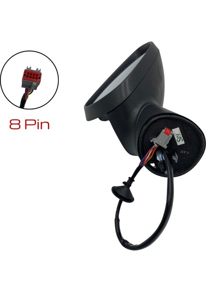 Dış Dikiz Aynası Ford Fiesta 2008-2012 Elektrikli, Isıtmalı, Sinyalli, Otomatik Katlanır, Astarlı Kapak, 8 Pin indirimleri