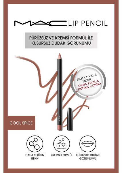 Kremsi Kalıcı Dudak Kalemi - Lip Pencil-COOL SPICE 1.45GM