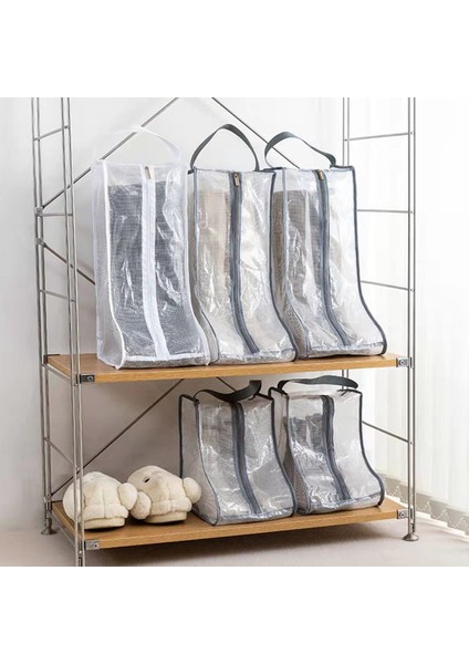 Taşınabilir Kadın Uzun ve Kısa Çizme Saklama Torbaları, 2 Paket Uzun + 2 Paket Kısa, Seyahat ve Günlük Gri Için Su Geçirmez Çizme Çantaları (Yurt Dışından) fırsatları