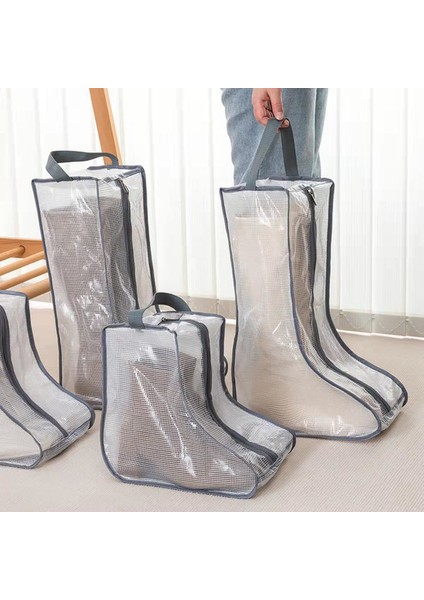 Taşınabilir Kadın Uzun ve Kısa Çizme Saklama Torbaları, 2 Paket Uzun + 2 Paket Kısa, Seyahat ve Günlük Gri Için Su Geçirmez Çizme Çantaları (Yurt Dışından) indirimleri