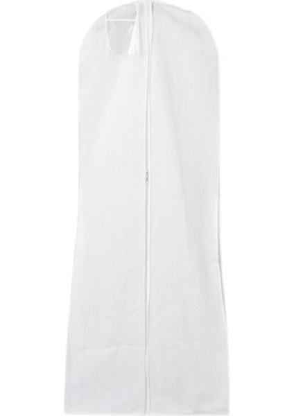 Uzun Gelinlik Çanta Kılıfı Gece Elbisesi Tozluk Gelin Konfeksiyon Saklama Çantası Nonwoven Gelinlik Tozluk Beyaz (Yurt Dışından)