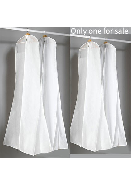 Uzun Gelinlik Çanta Kılıfı Gece Elbisesi Tozluk Gelin Konfeksiyon Saklama Çantası Nonwoven Gelinlik Tozluk Beyaz (Yurt Dışından) fırsatları