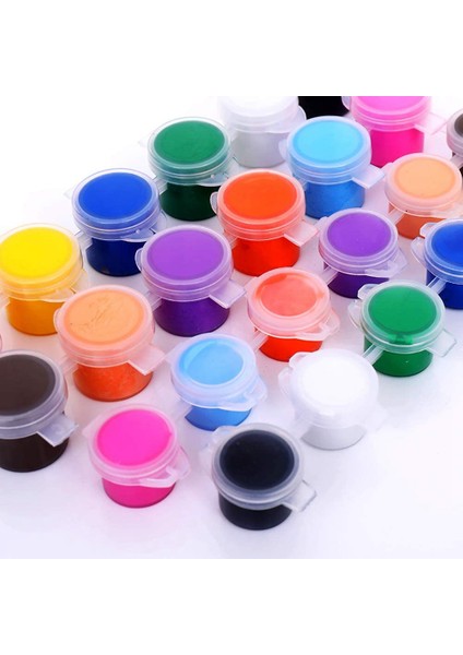 40 Şerit 240 Tencere Boş Boya Kapları Şeritler Mini Şeffaf Saklama Kapları ve 40 Adet Boya Fırçaları Boyama Sanatları El Sanatları (Yurt Dışından) fırsatları