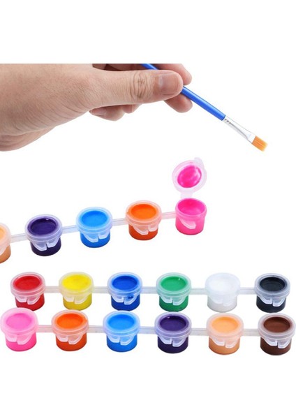 40 Şerit 240 Tencere Boş Boya Kapları Şeritler Mini Şeffaf Saklama Kapları ve 40 Adet Boya Fırçaları Boyama Sanatları El Sanatları (Yurt Dışından) indirimleri