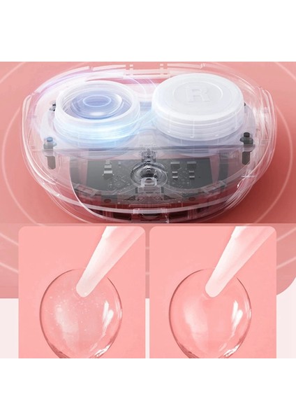 Kontakt Lens Temizleyici Kutusu Saklama Kutusu Kontakt Lens Kutusu Seyahat Gözlük Lensleri Ultrasonik Temizleme Islatma Kutusu -Mavi (Yurt Dışından) indirimleri