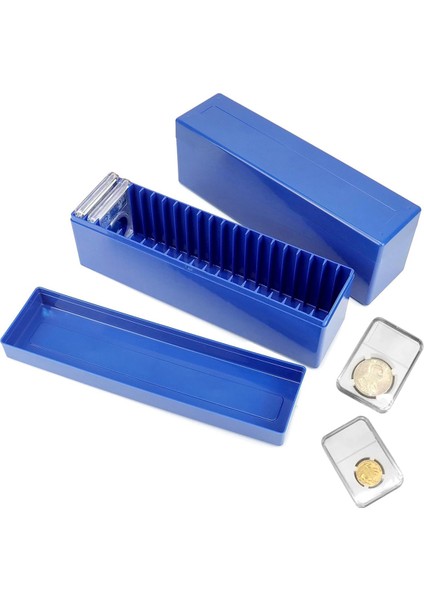 2 Adet Madeni Para Levha Saklama Kutusu 20 Levha Madeni Para Tutucu ile Uyumlu, Koleksiyoncular Için Plastik Madeni Para Kutusu Madeni Para Saklama Kırmızı (Yurt Dışından) fırsatları