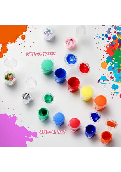 100 Şerit 600 Tencere Boş Boya Şeritleri Boya Bardağı Şeffaf Plastik Saklama Kapları Boyama Zanaat Malzemeleri (3 Ml/ 0.1 Oz) (Yurt Dışından)