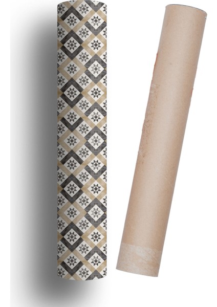 Yer Kaplama Kendinden Yapışkanlı Folyo Laminasyonlu Taş Desen 60 cm x 100 cm