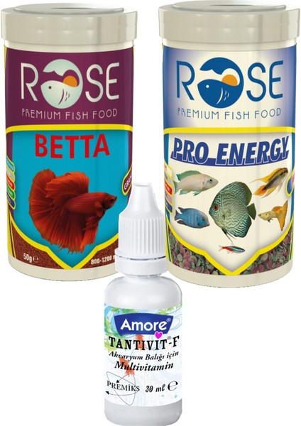 Betta Granulat 100ml, Pro Colour Chips 100ml Kutu Beta Balığı Yemi, Multivitamin