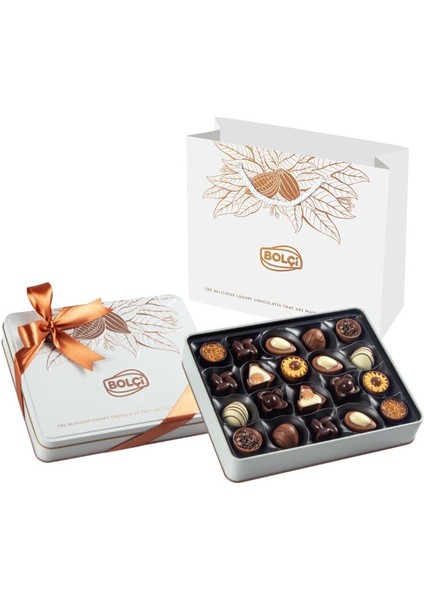 Teneke Kutu Beyaz Hediye Spesiyal Çikolata 250G